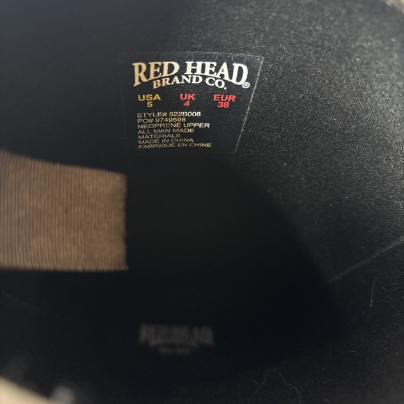 Redhead Youth Kids Boys Size 5 Camo Outdoor Utility Waterproof Rubber Boots - Picture 9 of 9